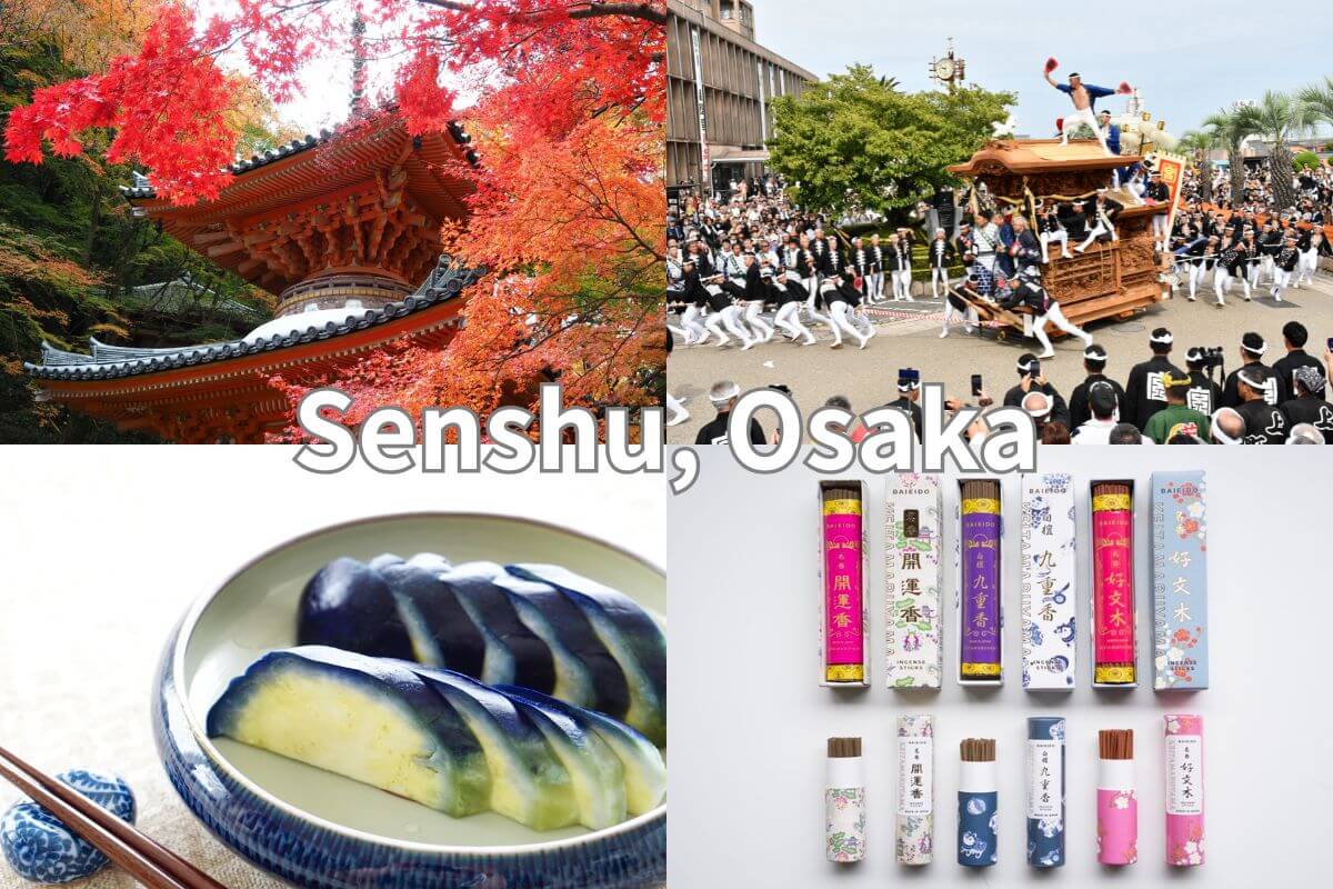 Traditional crafts, cuisine, festivals, and more abound Senshu Area, Osaka
