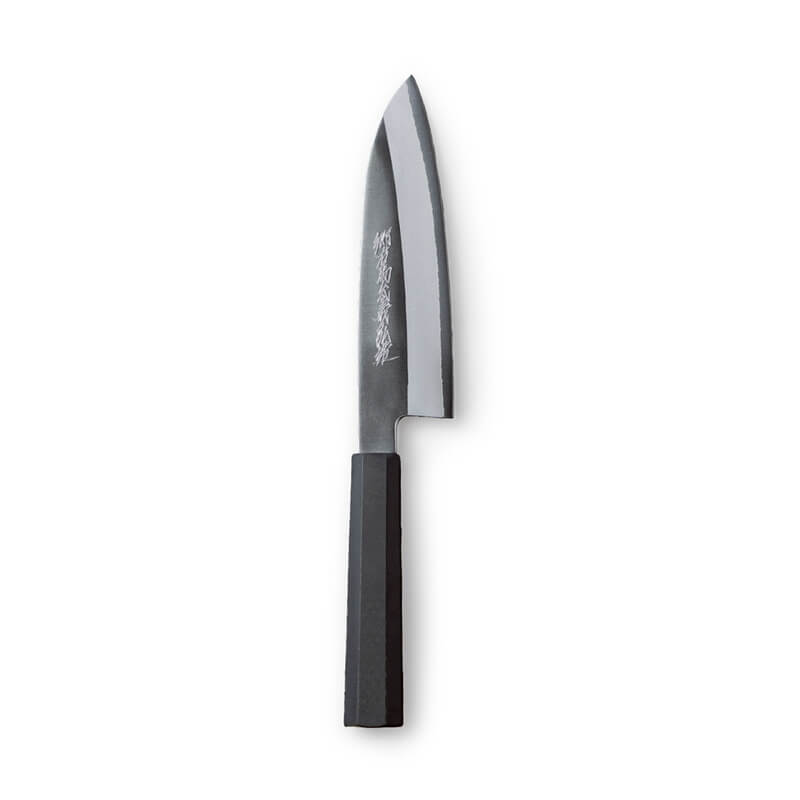 Gou Umanosuke Yoshihiro Powdered High-Speed Steel Clad Santoku Knife with Elastomer Handle
