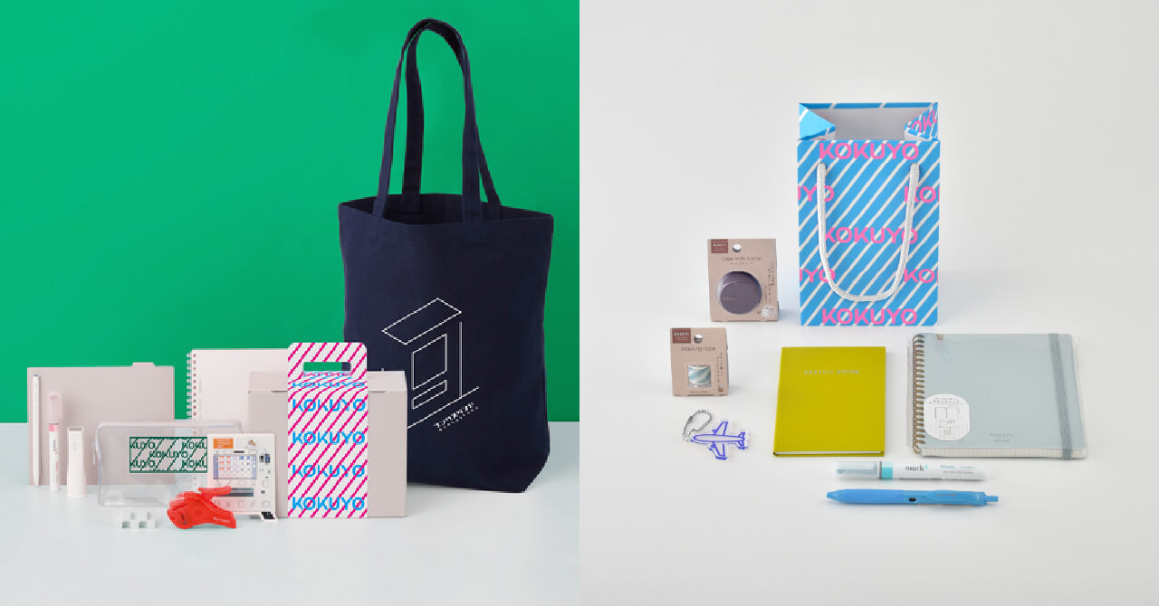 An example of the Special Set (left) and Secret Set (right) featuring Kokuyo’s new logo