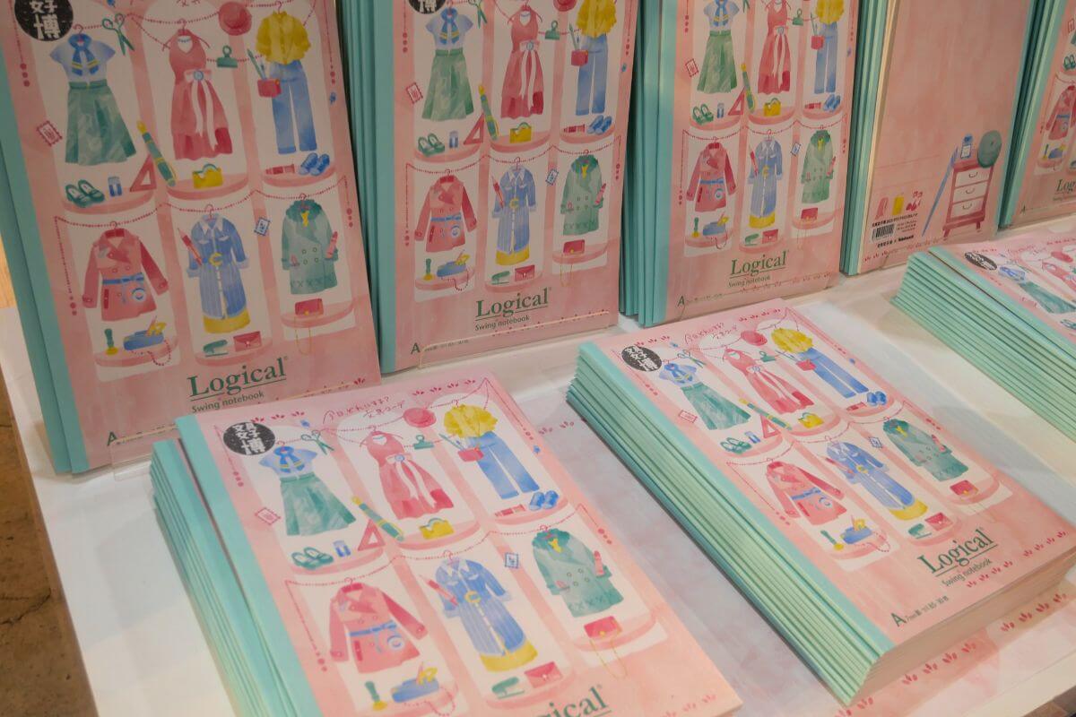 Merchandise featuring the main visual for the Stationery Girls Expo 2026 in Osaka 2026,