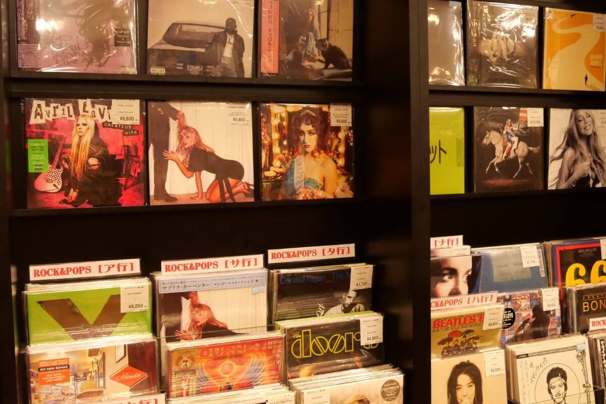 CD and record sales on the first floor