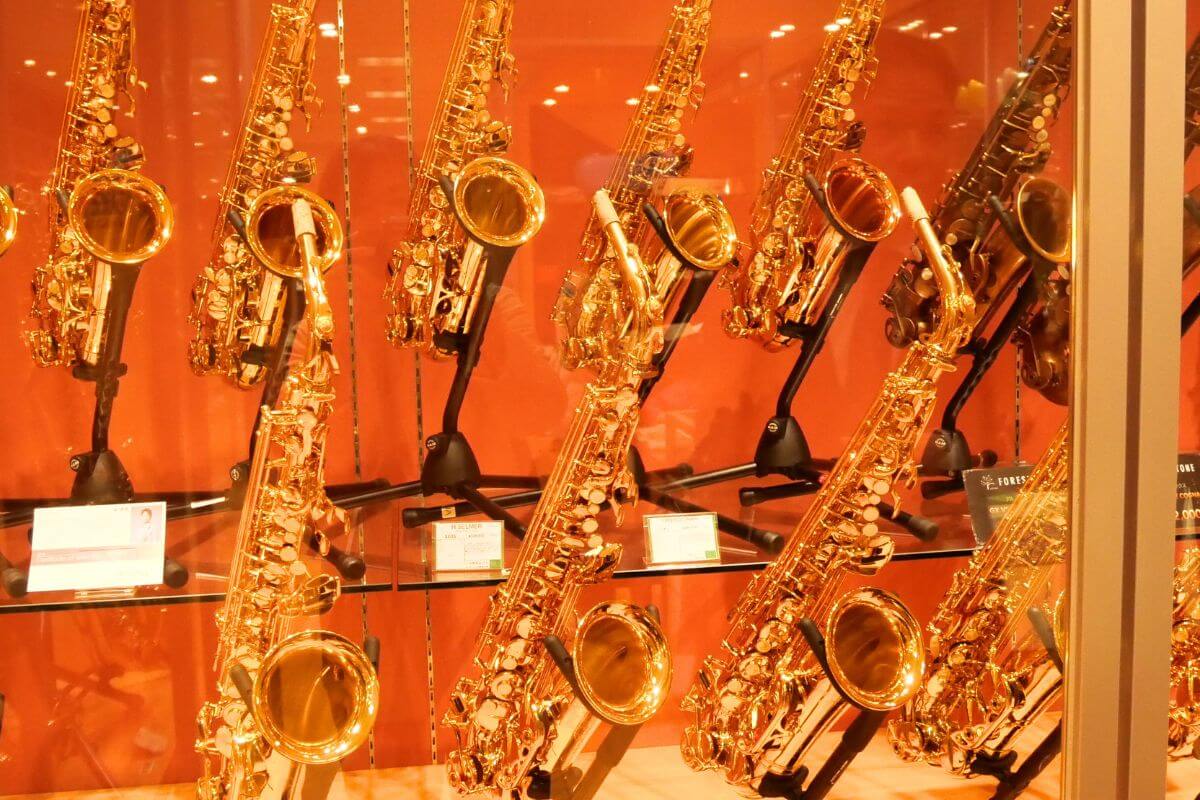 3rd Floor, Wind Instruments, saxophones