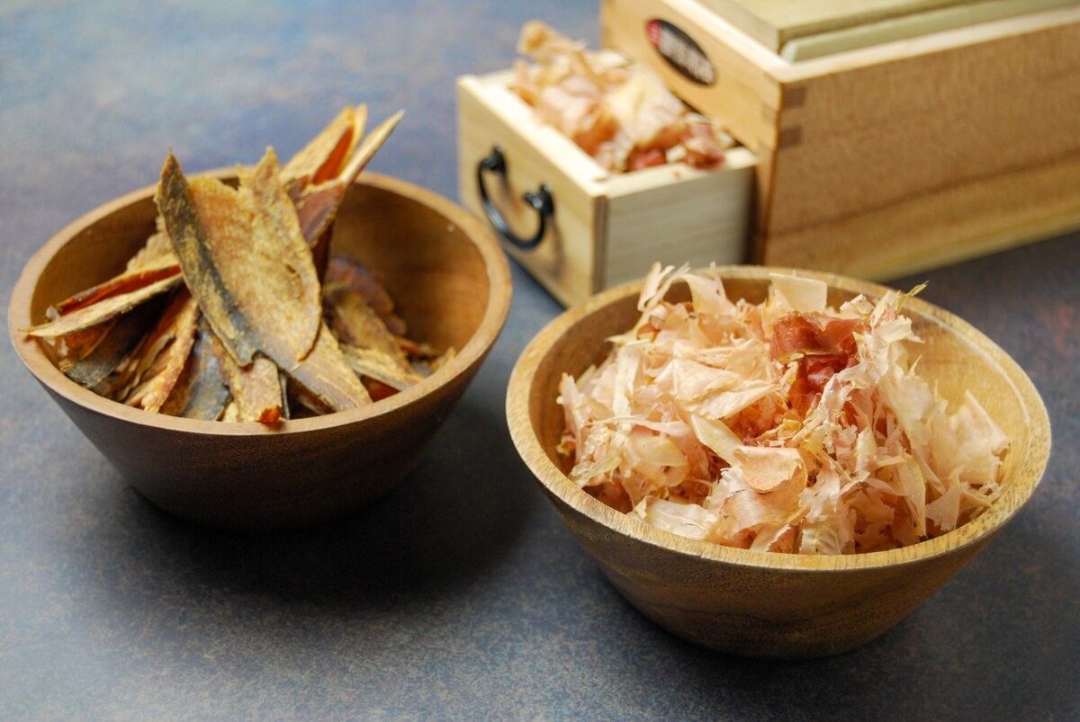 Ingredients for dashi: bonito flakes
