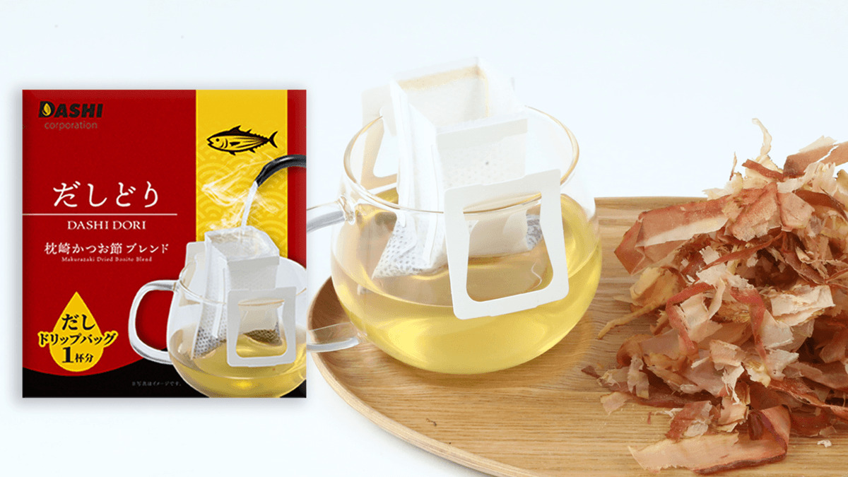 “Dashidori”—Drinkable Dashi in a Drip Bag