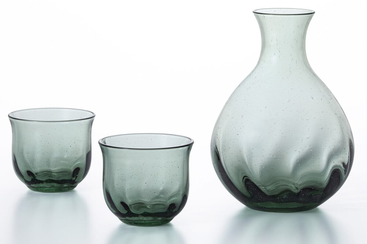 Tsugaru Vidro DOUBLE F -UKIDAMA EDITION- UKIDAMA Sake Glass Set