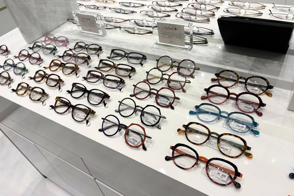 Japanese-made eyeglasses manufactured in Sabae, Fukui Prefecture