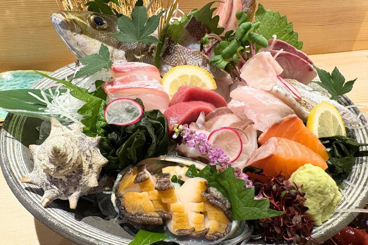 Assorted Sashimi from OSAKA KANBEI Seafood,Yakitori Gril&Sake