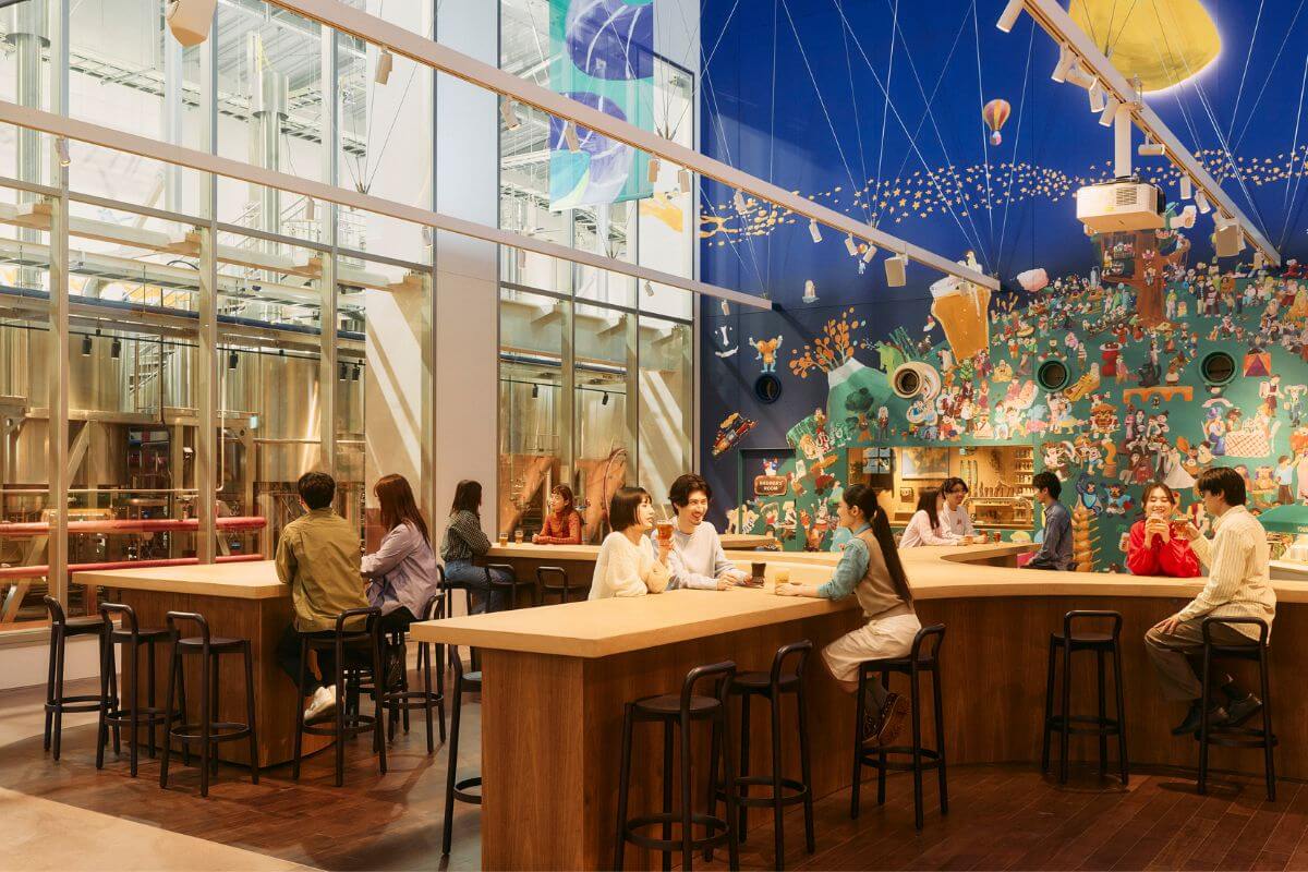 The Taproom in the center of Yona Yona Beerise