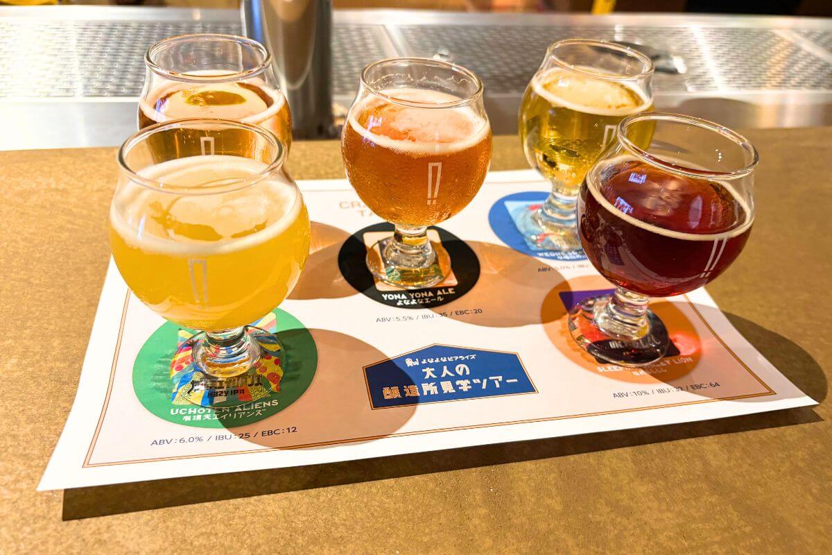 A Tasting Comparison of 5 Types of Craft Beer
