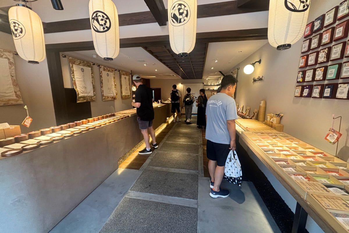 Inside the YOUR MUSK Sanneizaka, Kyoto Store